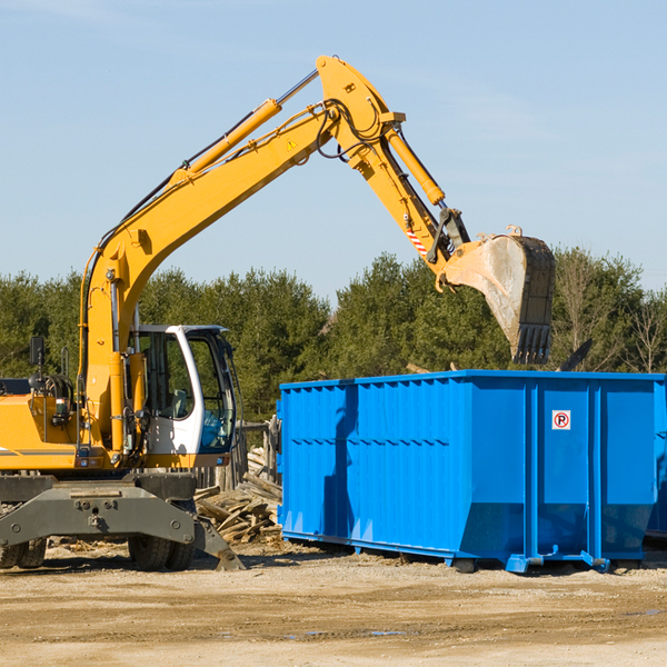 is there a minimum or maximum amount of waste i can put in a residential dumpster in Titusville New Jersey